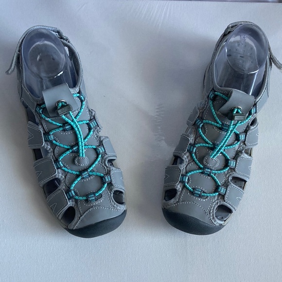 Magellan Outdoors Shoes Magellan Outdoors Gray Velcro Strap And